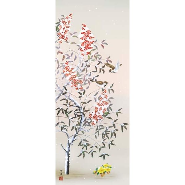 掛け軸 四季花鳥 (清水玄澄) 掛軸 : 掛け軸・絵画の専門店 掛軸堂画廊