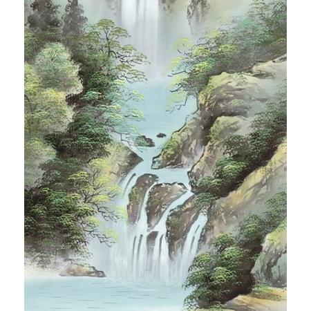 掛け軸 瀑布清冽 (田口紅洋) 掛軸 : 掛け軸・絵画の専門店 掛軸堂画廊