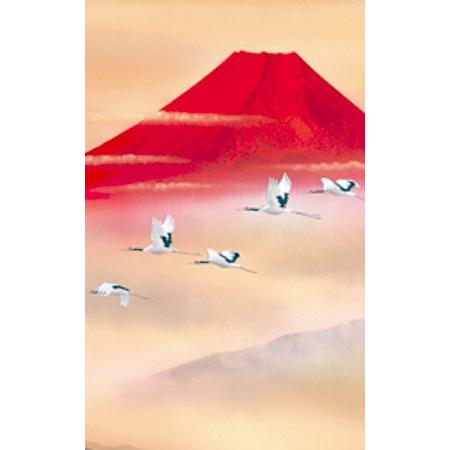掛け軸 赤富士飛翔 (熊谷千風) 掛軸 : 掛け軸・絵画の専門店 掛軸堂