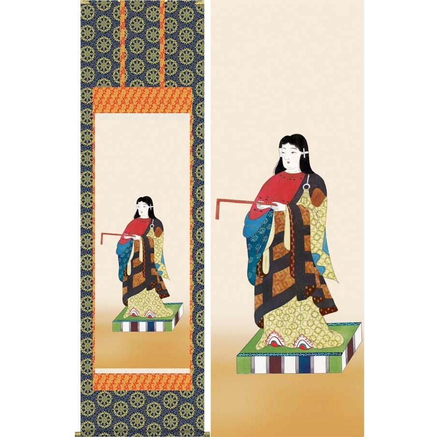 掛け軸　聖徳太子御尊像　(田村竹世)　　掛軸