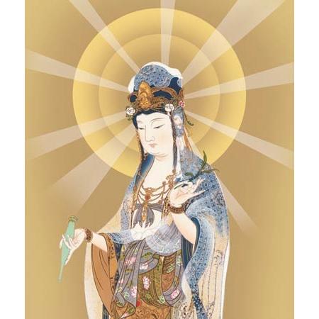 掛け軸 雲上観音 （高畠周峰） 掛軸 : 掛け軸・絵画の専門店 掛軸堂