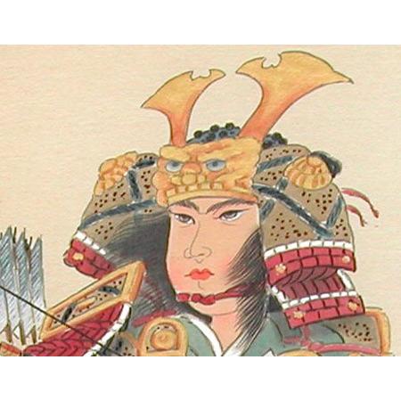 掛け軸 武者（掛軸小物なし） 【掛軸】 : 掛け軸・絵画の専門店 掛軸堂