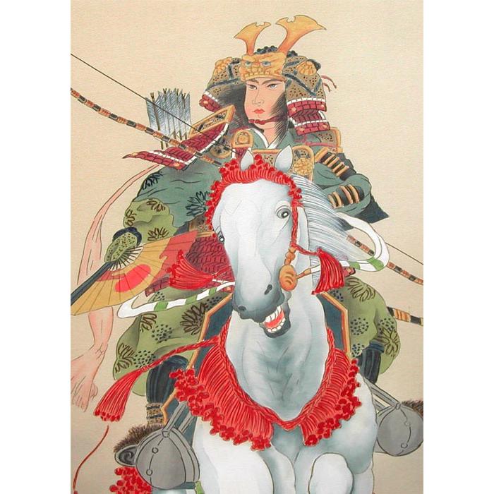 【曰く付き】　武者の掛け軸 掛軸】武者（端午の節句） - 磯田 長秋 作｜掛軸販売・通販・買取の