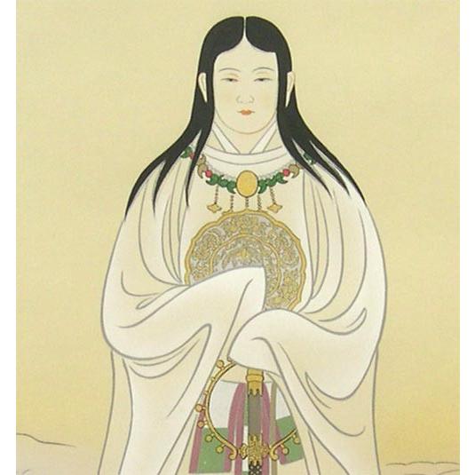 掛け軸 天照皇大神 一姿 (荒木田守明) 【掛軸】【一間床・半間床】【天