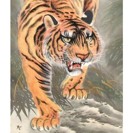 掛け軸 猛虎之図 (葛谷聖山) (掛軸小物なし) 【掛軸】 : 掛け軸 掛け軸 猛虎之図 (葛谷聖山) (掛軸小物なし) 【掛軸】 : 掛け軸