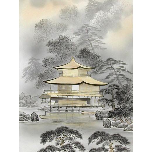 掛け軸　金閣寺 掛け軸 金閣寺 (川村観峰) 【掛軸】【一間床・半間床】【趣味