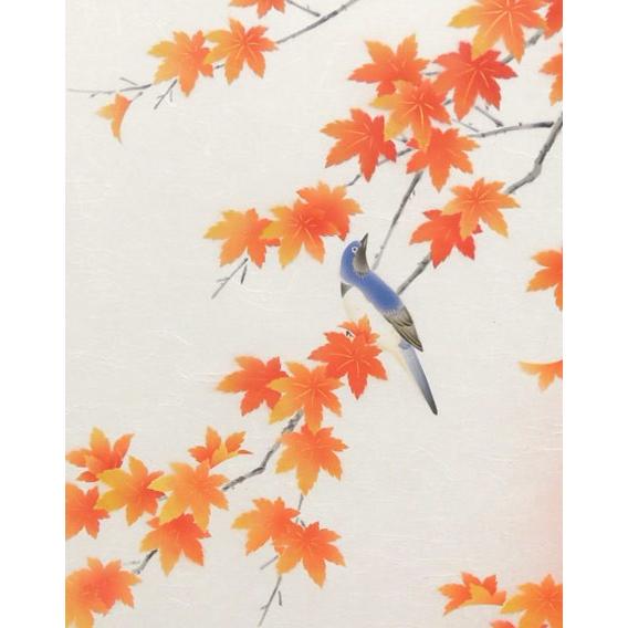 掛け軸　紅葉　（南川康夫）　（掛軸小物なし）　　【掛軸】_3
