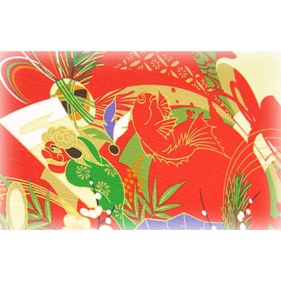 押し絵、タペストリー、額飾り、「迎春」、チャ 迎春タペストリー