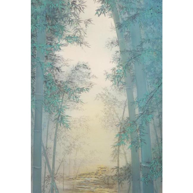 掛け軸 竹林ノ図 (中沢勝) （掛軸小物なし） 【掛軸】 : 掛け軸・絵画
