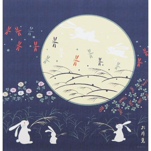 ⭐︎【美品】⭐︎掛け軸 月とうさぎ 布製 和室に合う掛け軸 ⭐︎【美品】