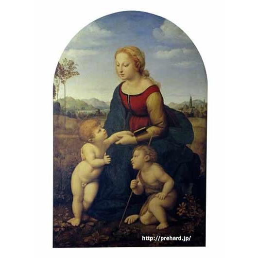 ラファエロ　絵画　「美しき女庭師」の聖母　M20A号　　【複製】【美術印刷】【世界の名画】【大型絵画】の画像