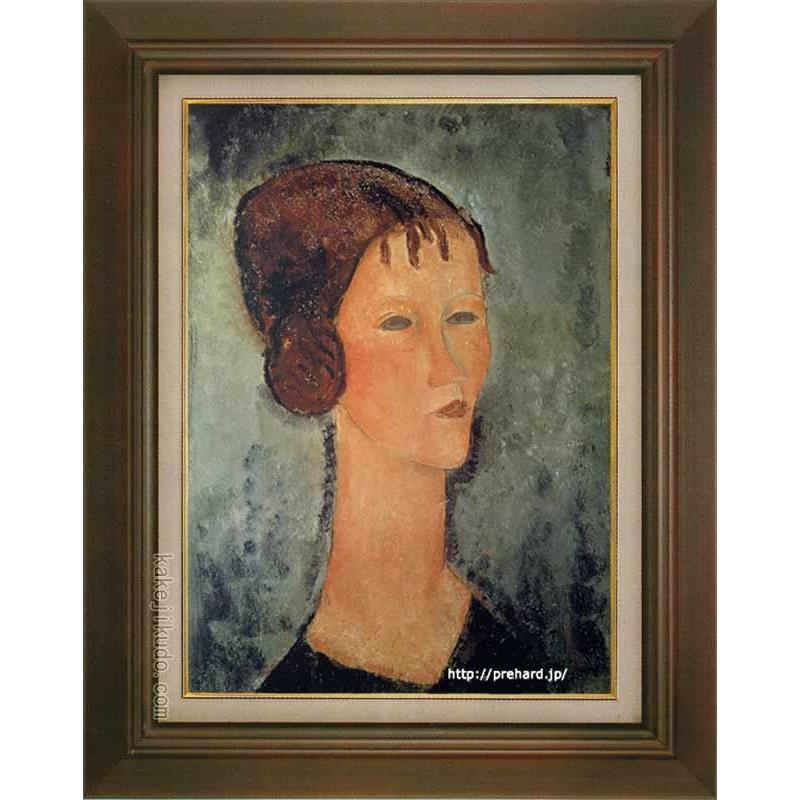 モディリアーニ 絵画 巻き毛髪の少女 P10号 【複製】【美術印刷