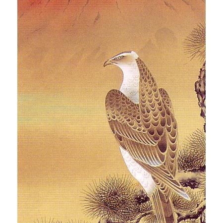 掛け軸 三福之図 （大村瑞陽） 【掛軸】【一間床・半間床】【お正月