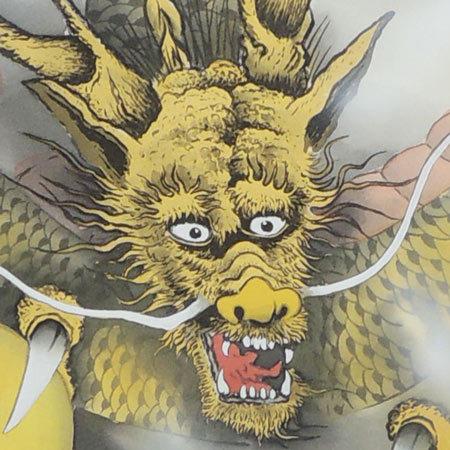 掛け軸 八方睨み龍 (井上素明) 【掛軸】【一間床・半間床】【龍