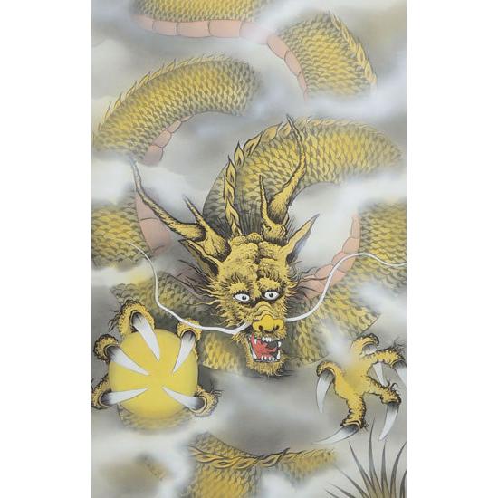掛け軸 八方睨み龍 (井上素明) 【掛軸】【一間床・半間床】【龍
