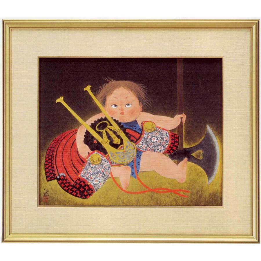 守屋多々志 絵画 金太郎 【複製】【美術印刷】【巨匠】【変型特寸