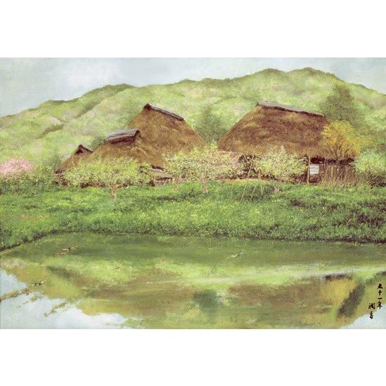 向井 潤吉、春叢、高級希少画集画、版上サイン入 新品額付 向井 潤吉、春叢、高級希少画集画、版上サイン入 新品額付