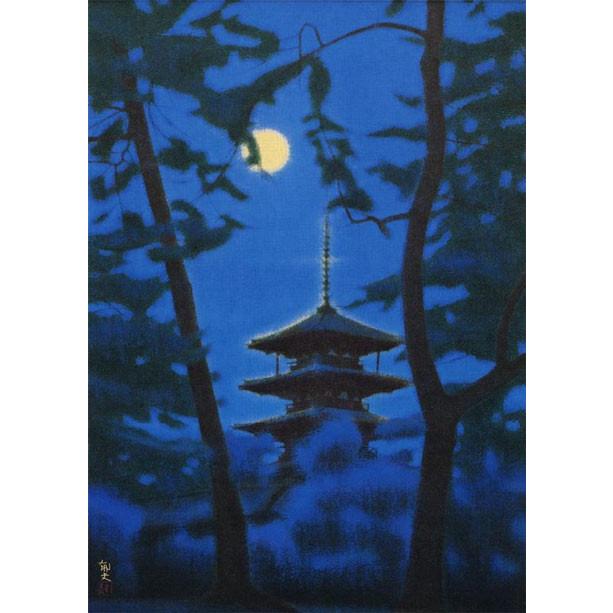 平山郁夫、【岩船寺の塔】、希少画集画より、状態良好、新品高級額装付 Yahoo!オークション - 平山郁夫 【岩船寺の塔】 希少画集画より