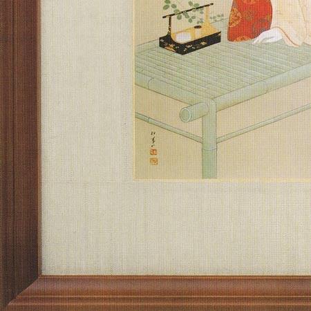 上村松園 絵画 『虹を見る』 【複製】【美術印刷】【巨匠】【横長