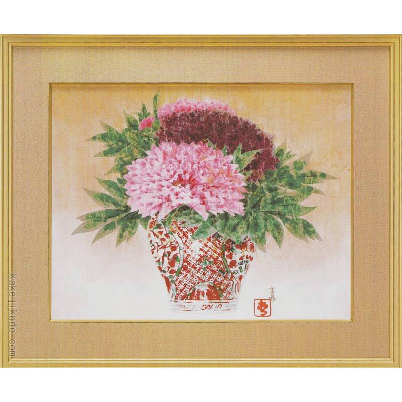 前田青邨 絵画 牡丹 【複製】【美術印刷】【巨匠】【変型特寸