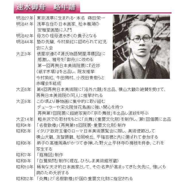 速水御舟 絵画 瓶梅図 【複製】【美術印刷】【巨匠】【変型特寸