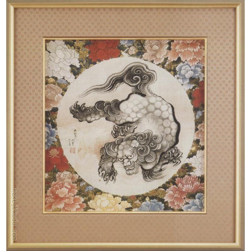 葛飾北斎 絵画 唐獅子図 【複製】【美術印刷】【巨匠】【変型特 葛飾北斎 絵画 唐獅子図 【複製】【美術印刷】【巨匠】【変型特
