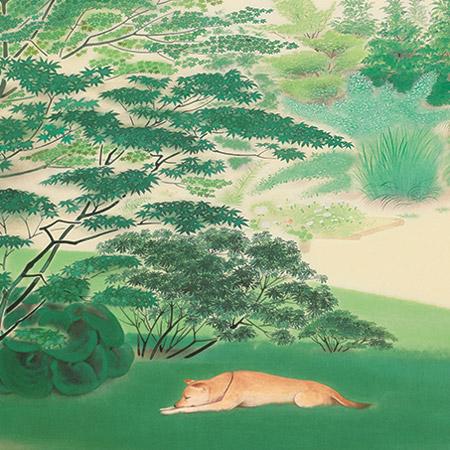 小倉遊亀 絵画 晴日 【複製】【美術印刷】【巨匠】 : 掛け軸・絵画の