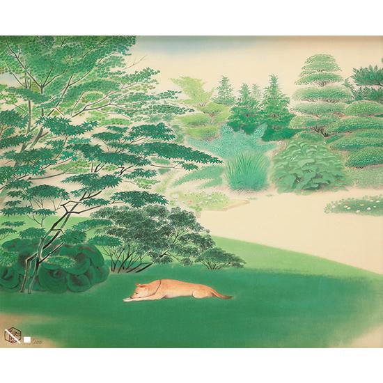 小倉遊亀　絵画　木版画　日本画　がんぴ　美術品　工芸品 小倉遊亀 絵画 晴日 【複製】【美術印刷】【巨匠】 : 掛け軸・絵画の