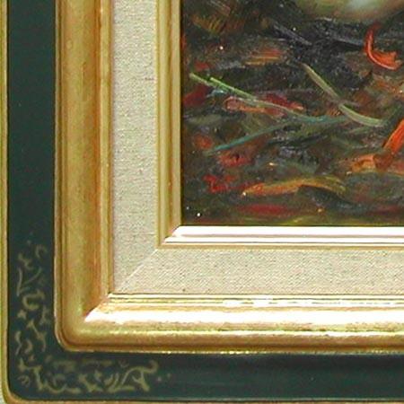 大型絵画 油彩画 油絵 肉筆 絵画 静物画　大型額縁 壁掛け 大型サイズ 肉筆油彩画 「海を望む」里中 游 F6号 美術品 油絵 インテリア 額縁