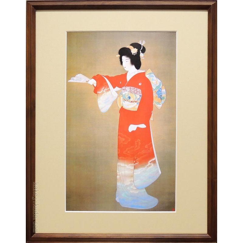 上村松園 絵画 『序の舞』 【複製】【美術印刷】【巨匠】【変型 上村松園 絵画 『序の舞』 【複製】【美術印刷】【巨匠】【変型