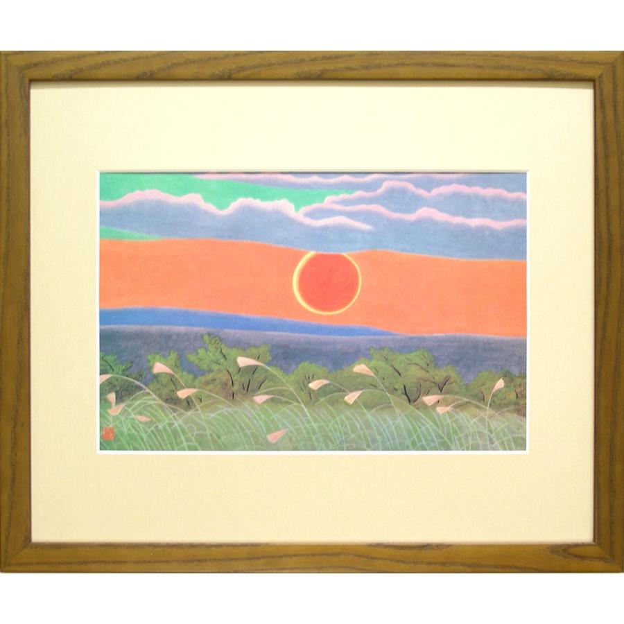 小野竹喬 絵画 あかあかと日は難面 つれなく もあきの風 複製 美術印刷 巨匠 変型特寸 Yj 1067 掛け軸 絵画の専門店 掛軸堂画廊 通販 Yahoo ショッピング