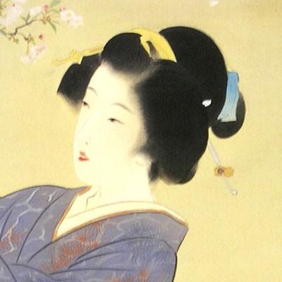 鏑木清方 絵画 春宵 【複製】【美術印刷】【巨匠】【変型特寸 鏑木清方 絵画 春宵 【複製】【美術印刷】【巨匠】【変型特寸