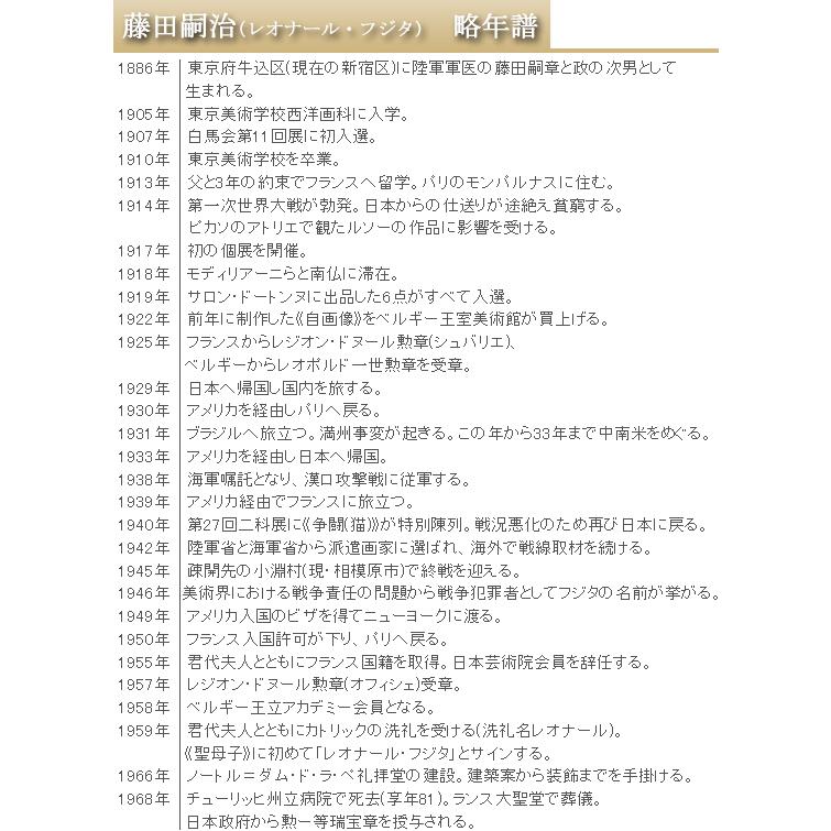 藤田嗣治（レオナール・フジタ） 絵画 少女と果物 送料無料【中古