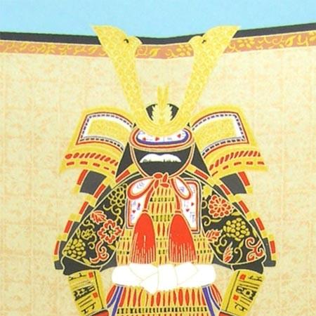 端午の節句掛け軸 兜段飾り 【掛軸】【一間床・半間床】【丈の短い掛軸