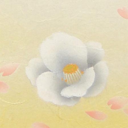 掛け軸 椿香る (南川康夫) 【掛軸】【半間床】【丈の短い掛軸】【冬