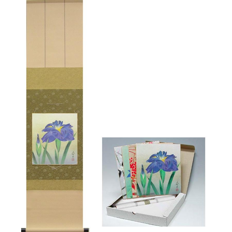 色紙4枚と色紙掛けのセット　『四季の花セット』　（河原勇夫）