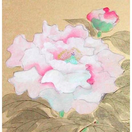 色紙と木製イーゼルのセット 牡丹 （森田秀治） : 掛け軸・絵画の専門