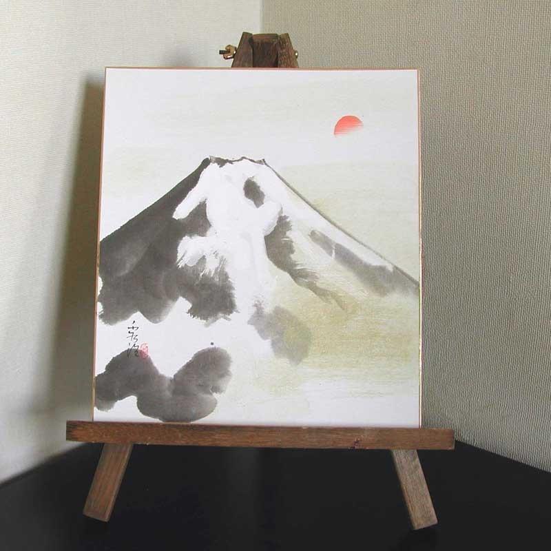 色紙と木製イーゼルのセット 富士 （森田秀治） : 掛け軸・絵画の専門