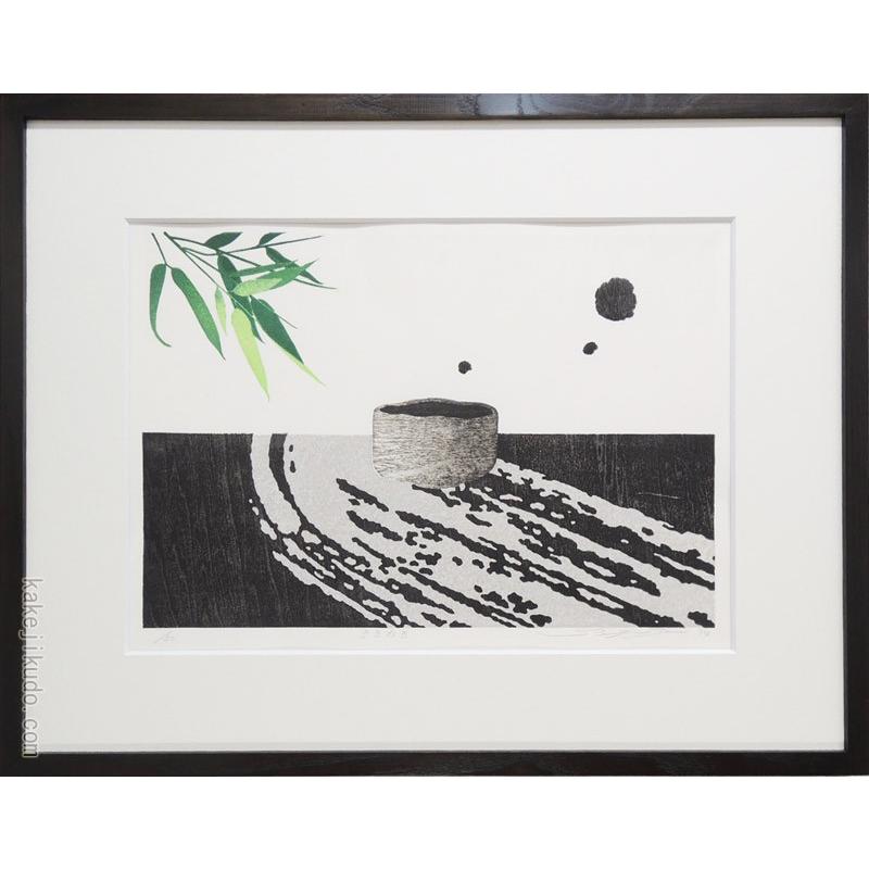 佐野せいじ　木版画　ささめき　　【複製】【木版画】【日本の風景】【変型特寸】【新品】