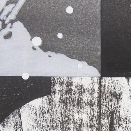 佐野せいじ 木版画 滴静まる時 【複製】【木版画】【日本の風景