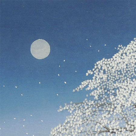 佐野せいじ 木版画 月華 【複製】【木版画】【日本の風景】【変型特寸