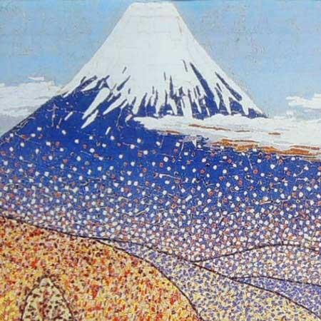山下清 アートポスター 日本平の富士 【複製】【アートポスター 山下清 アートポスター 日本平の富士 【複製】【アートポスター
