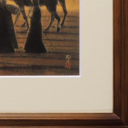 平山郁夫　絵画　流沙の道　アートポスター　　【複製】【アートポスター】【巨匠】【変型特寸】 【雨傘】