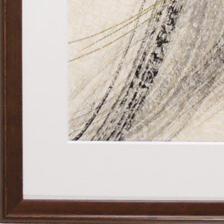 絵画（手漉き和紙と墨） 流星 【肉筆】【抽象画】【変型特寸