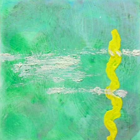 絵画（アクリル画） 少しうれしくなった （藤田良美） 【肉筆