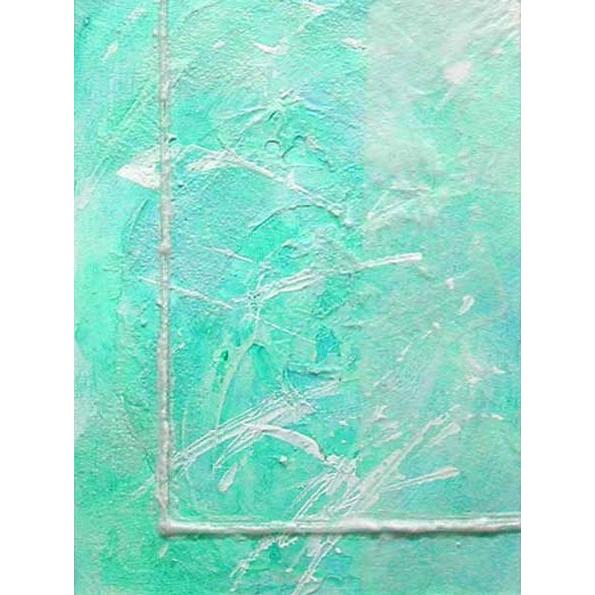 絵画（アクリル画） 海の中の生命 （藤田良美） 【肉筆】【アクリル画