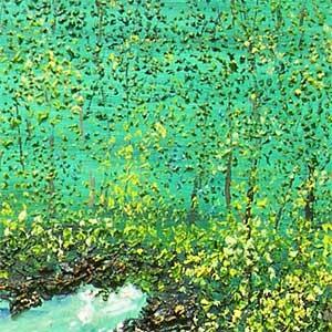 絵画（油絵） 渡辺ムサシ【奥入瀬】（M20号） : 掛け軸・絵画の専門店