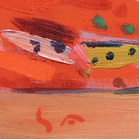絵画 油絵 佐藤徹 トレド赤く 【肉筆】【油絵】【外国の風景