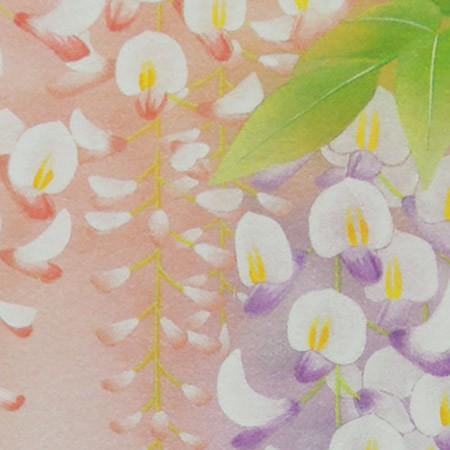 高級色紙「藤」春穂（色紙絵） : 掛け軸・絵画の専門店 掛軸堂画廊
