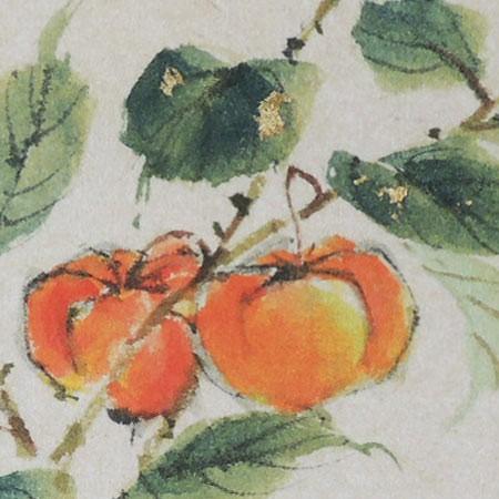 高級色紙「鬼灯（ほおずき）」邦夫（色紙絵） : 掛け軸・絵画の